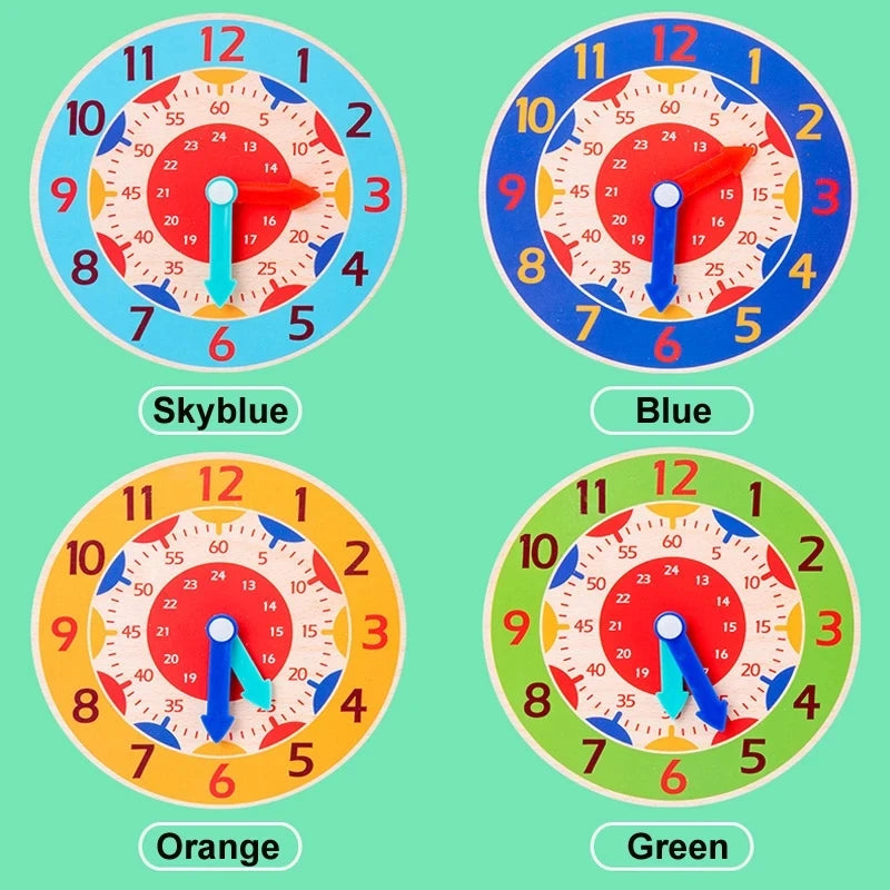 Tick Tock Montessori Clock – Wooden Time Learning Aid