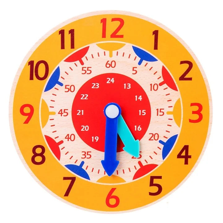 Tick Tock Montessori Clock – Wooden Time Learning Aid