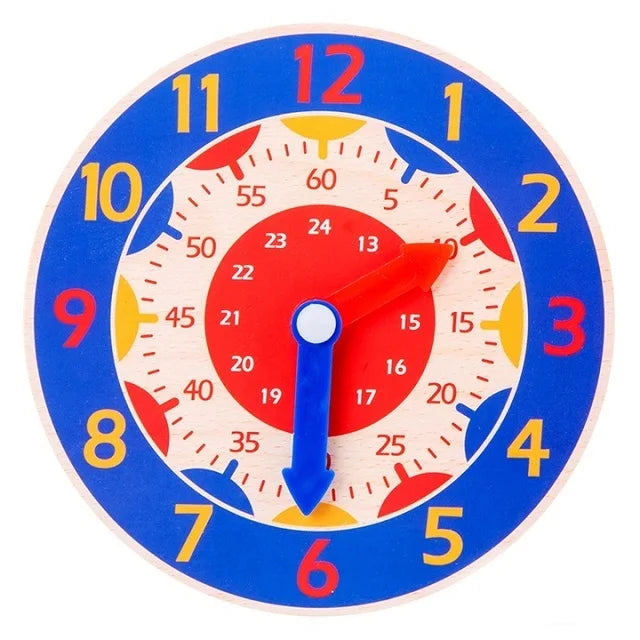 Tick Tock Montessori Clock – Wooden Time Learning Aid