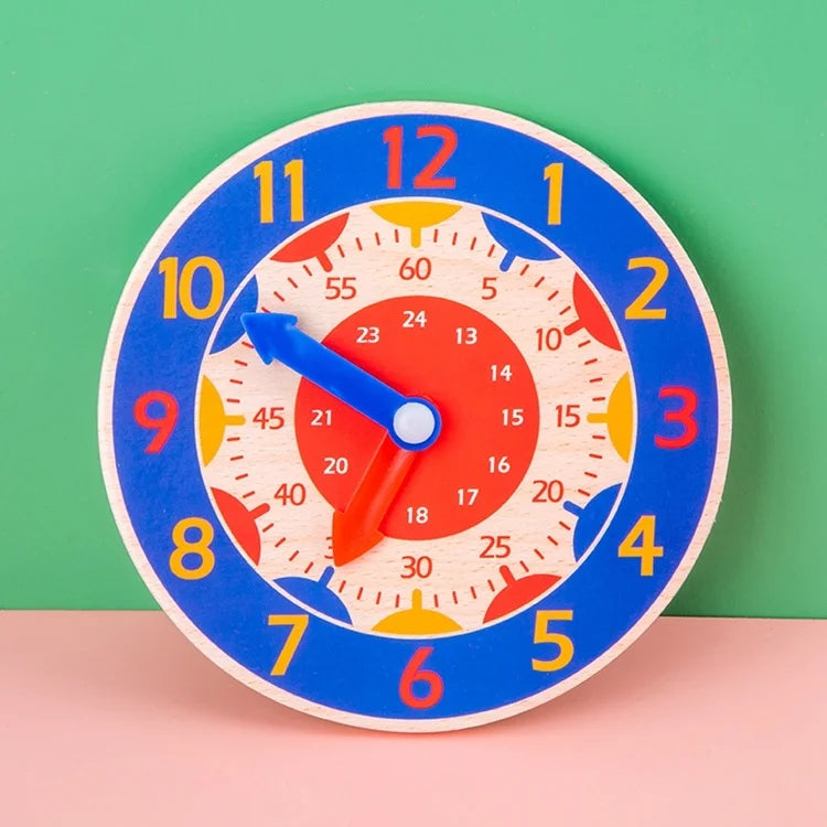 Tick Tock Montessori Clock – Wooden Time Learning Aid