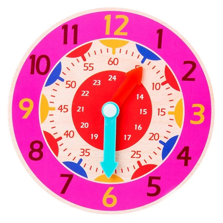 Tick Tock Montessori Clock – Wooden Time Learning Aid