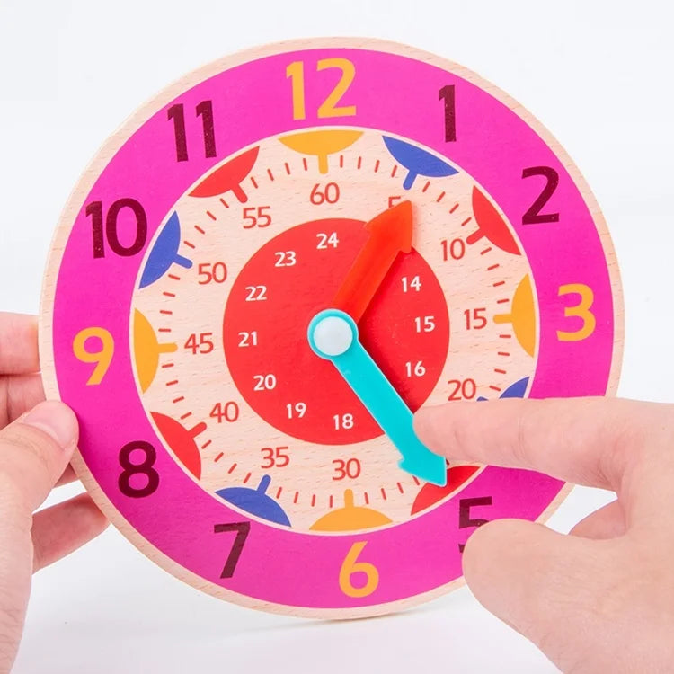 Tick Tock Montessori Clock – Wooden Time Learning Aid