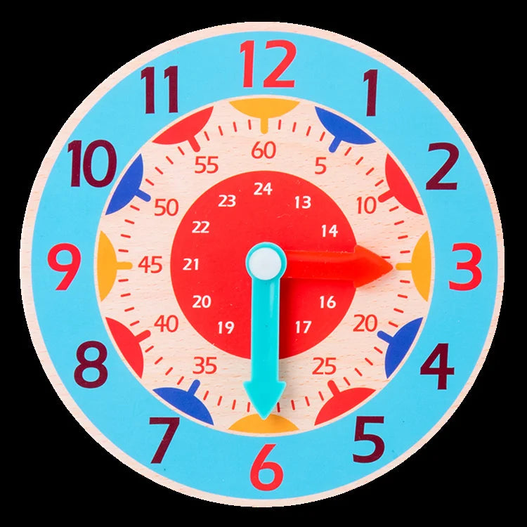 Tick Tock Montessori Clock – Wooden Time Learning Aid
