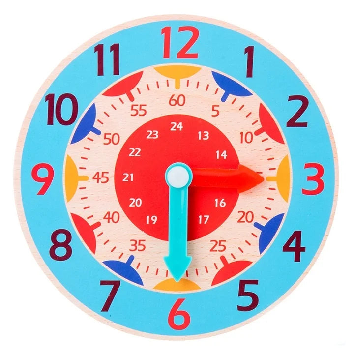 Tick Tock Montessori Clock – Wooden Time Learning Aid