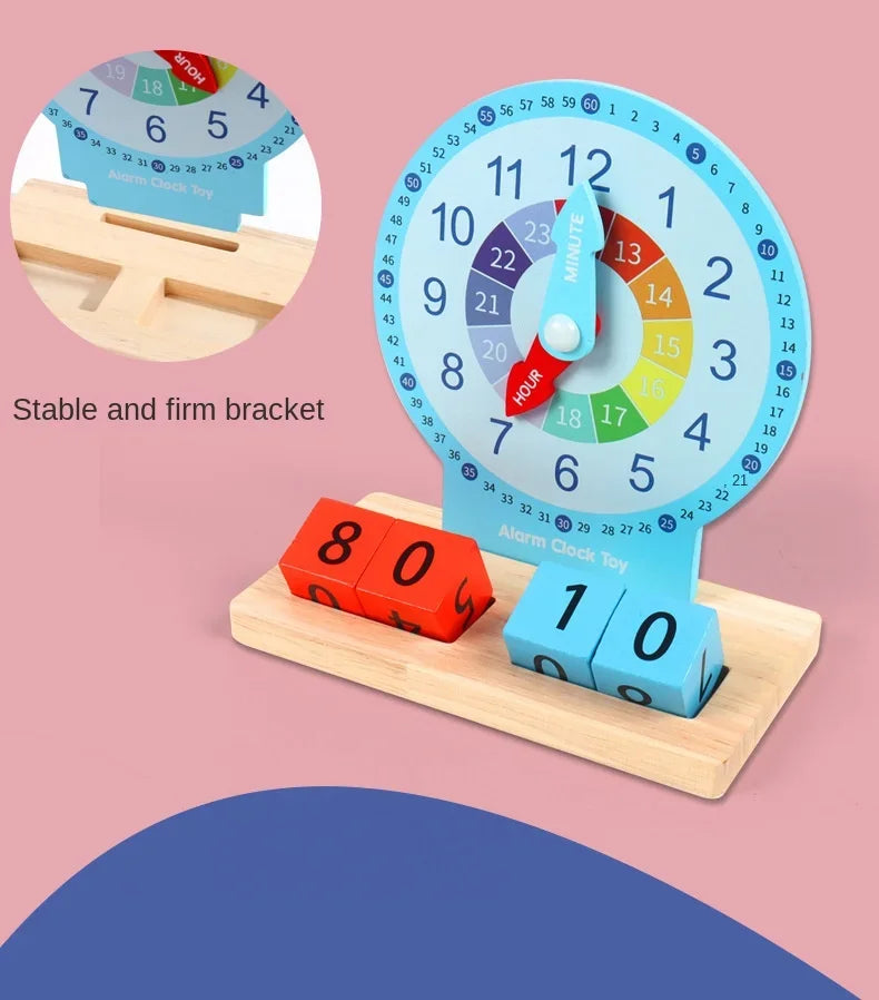 TimeSmart Montessori Clock – Early Learning Toy for Kids