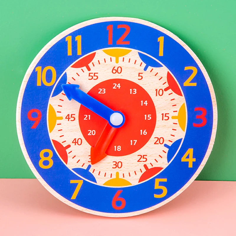Tick Tock Montessori Clock – Wooden Time Learning Aid