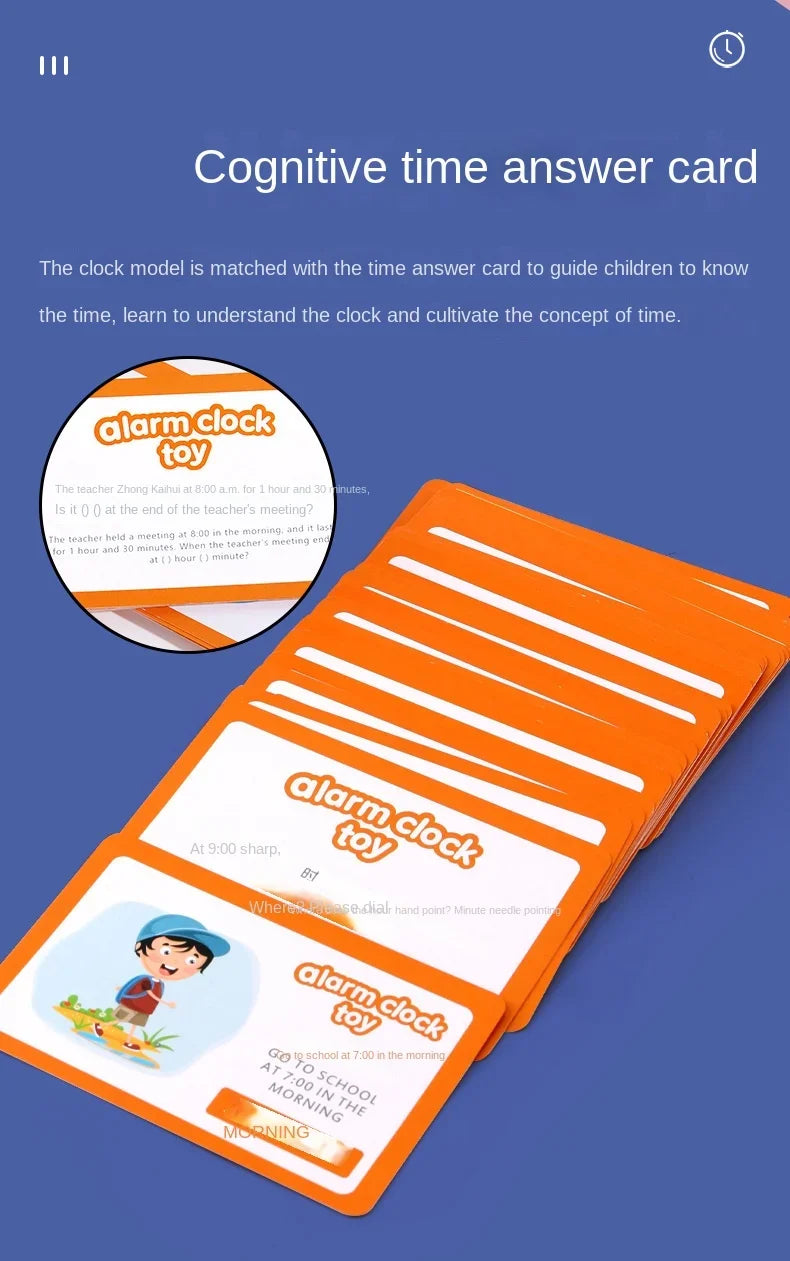 TimeSmart Montessori Clock – Early Learning Toy for Kids