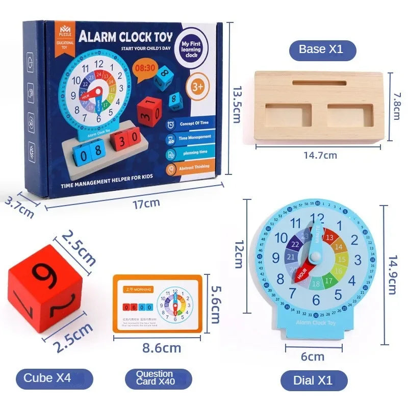 TimeSmart Montessori Clock – Early Learning Toy for Kids