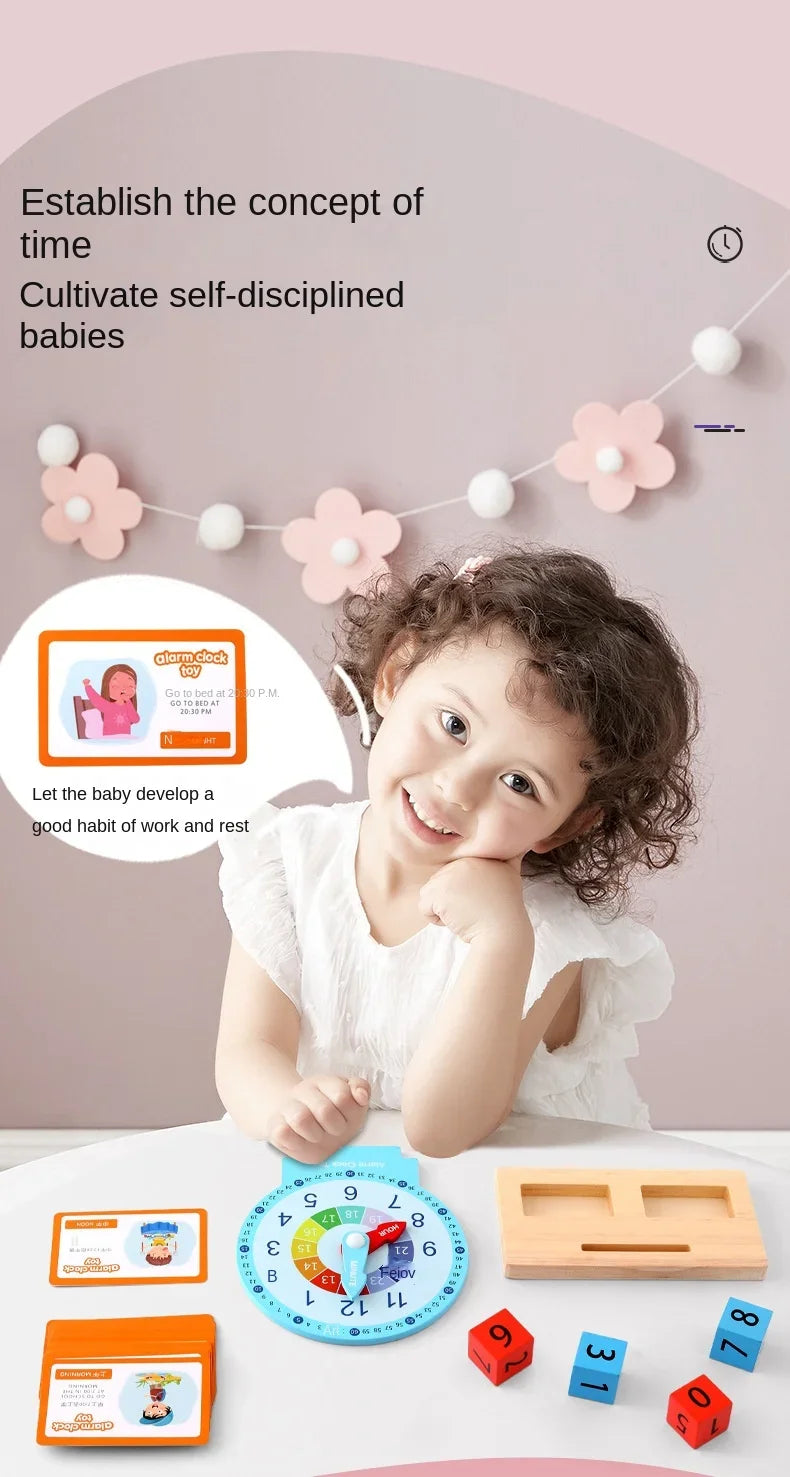TimeSmart Montessori Clock – Early Learning Toy for Kids