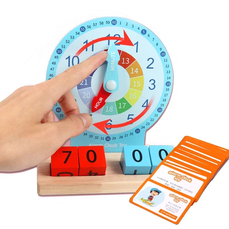 TimeSmart Montessori Clock – Early Learning Toy for Kids