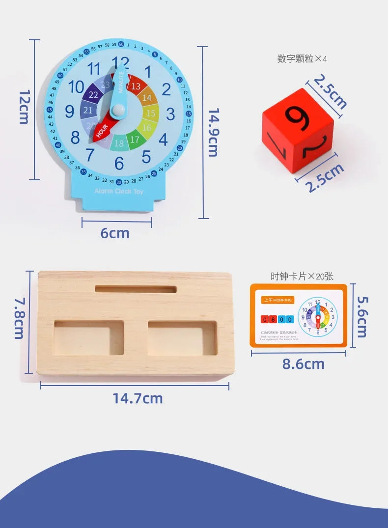 TimeSmart Montessori Clock – Early Learning Toy for Kids