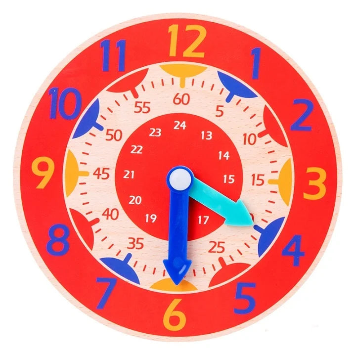 Tick Tock Montessori Clock – Wooden Time Learning Aid