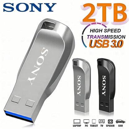 SONY 2TB USB 3.0 Pen Drive 1TB 512GB High Speed Transfer Metal SSD Pendrive Cle Portable U Disk Flash Drive Memoria Stick