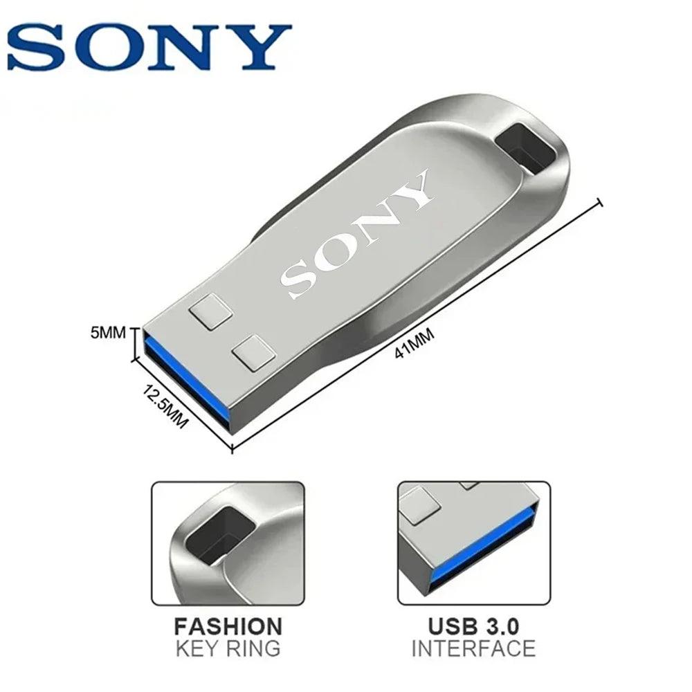 SONY 2TB USB 3.0 Pen Drive 1TB 512GB High Speed Transfer Metal SSD Pendrive Cle Portable U Disk Flash Drive Memoria Stick