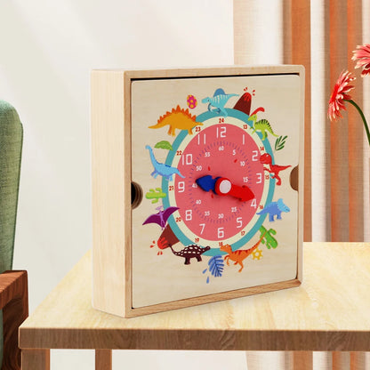Timely Tots Wooden Learning Clock – Educational Puzzle for Kids
