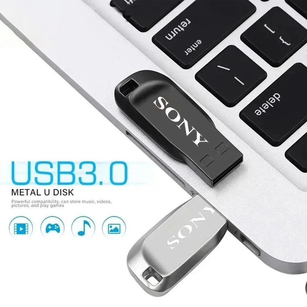 SONY 2TB USB 3.0 Pen Drive 1TB 512GB High Speed Transfer Metal SSD Pendrive Cle Portable U Disk Flash Drive Memoria Stick
