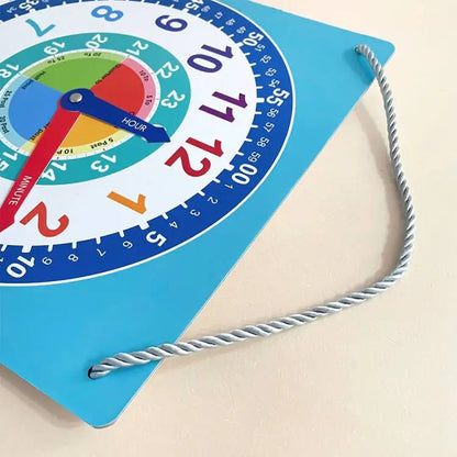 Montessori Dry-Erase Learning Clock – Interactive Time Teaching Aid for Kids