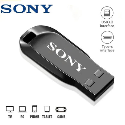 SONY 2TB USB 3.0 Pen Drive 1TB 512GB High Speed Transfer Metal SSD Pendrive Cle Portable U Disk Flash Drive Memoria Stick