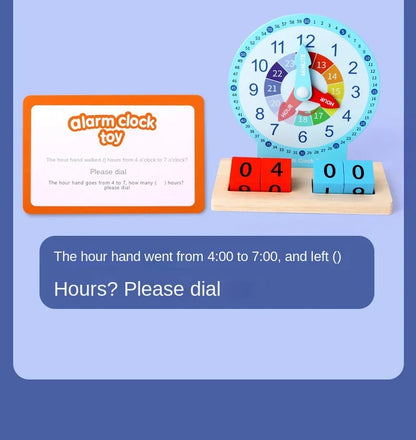TimeSmart Montessori Clock – Early Learning Toy for Kids