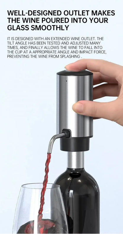 Intelligent Electric Wine Aerator and Dispenser Automatic Wine Dispenser Bar Tools TYPE-C Rechargerable