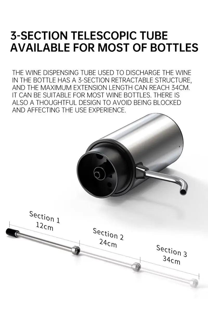 Intelligent Electric Wine Aerator and Dispenser Automatic Wine Dispenser Bar Tools TYPE-C Rechargerable