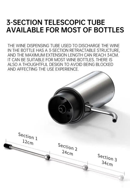 Intelligent Electric Wine Aerator and Dispenser Automatic Wine Dispenser Bar Tools TYPE-C Rechargerable
