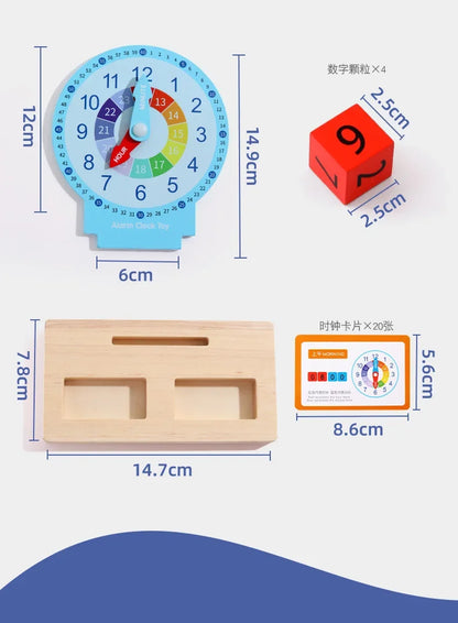 TimeSmart Montessori Clock – Early Learning Toy for Kids