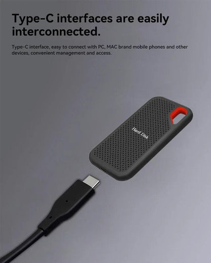 Xiaomi Mijia Hard Disk Mobile SSD E61 2TB 8TB 256TB USB 3.1 HD External Hard for Laptop PS5 Mobile Hard Disk HDD Storage Devices