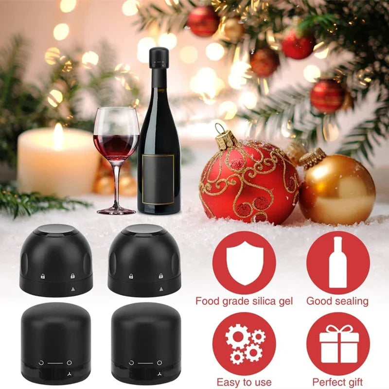 Vacuum Wine Bottle Stopper – Premium Silicone Sealing Solution for Longer Freshness